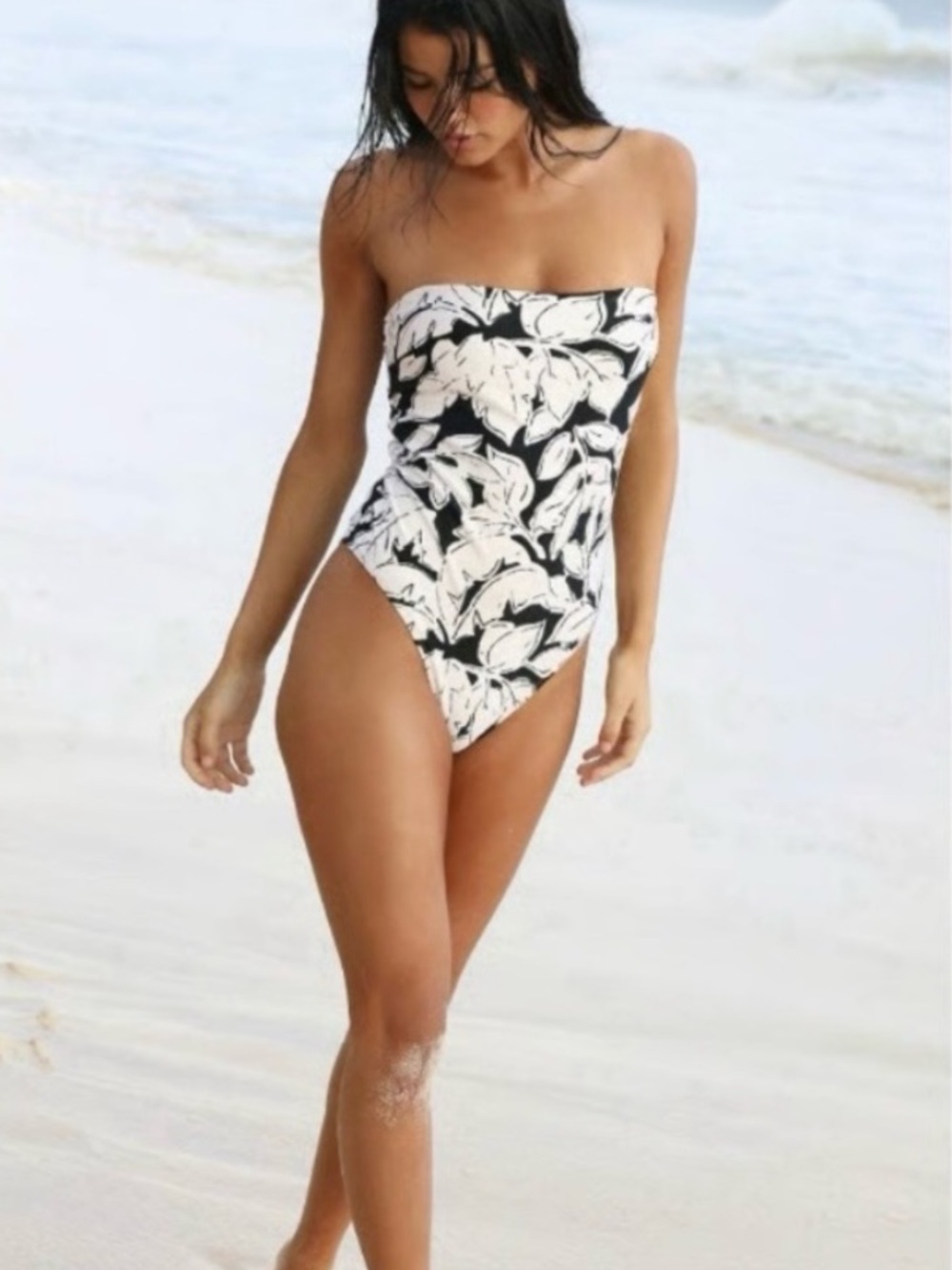 Free People X Peony One Piece Swimsuit In Duet NWT M 5/6